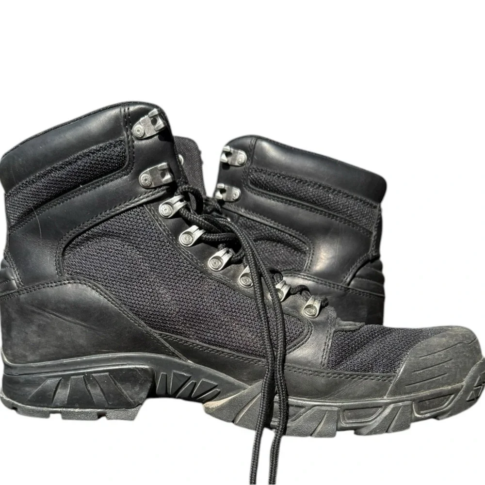 Harley-Davidson® Men's Parkwood Black Leather and Mesh Motorcycle Boot 13